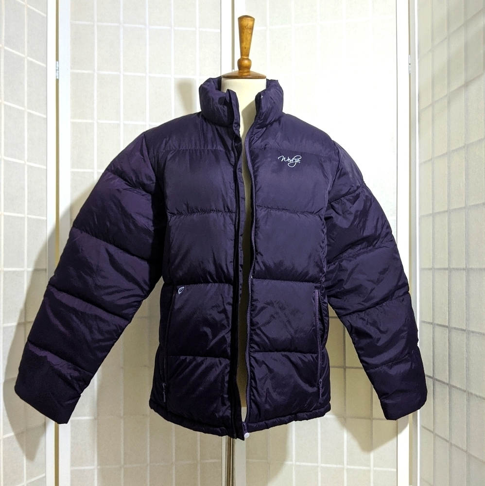 VINTAGE Down jacket puffer quilted coat Sz S